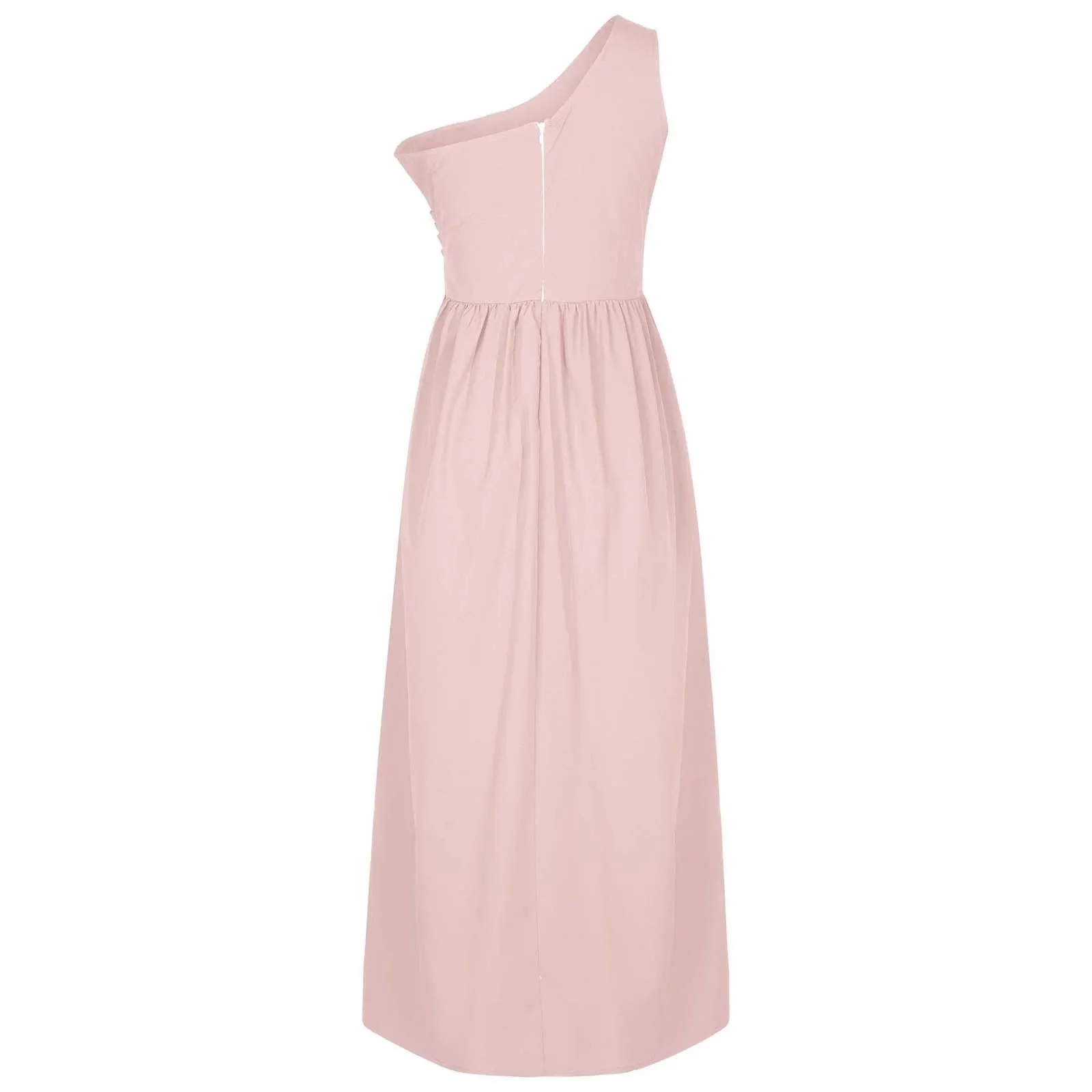 EDHITNR Formal Dresses for Women plus Size Women'S Summer Dresses Clearance, Sleeveless One Shoulder Smocking Sexy Long Party Club Dresses, Sizes S-2XL