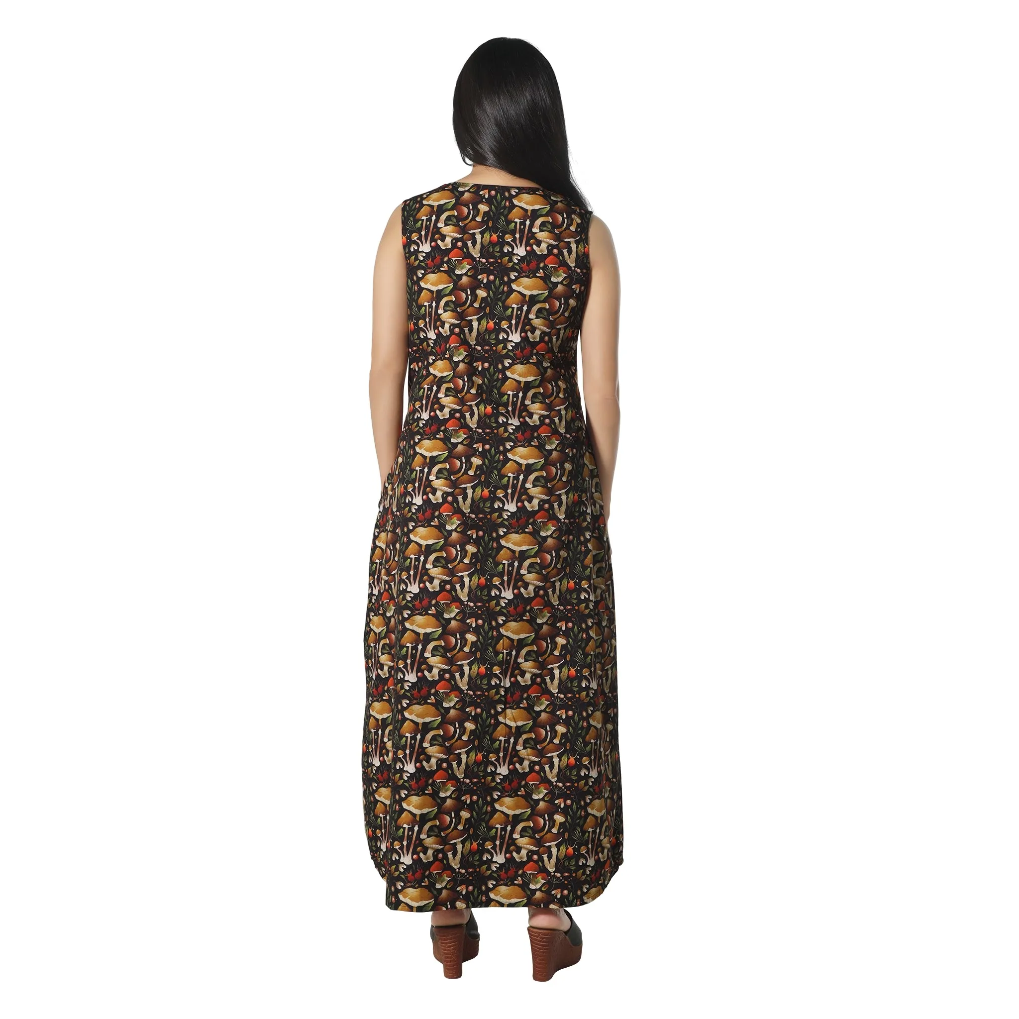 Mushroom Maxi Dress [FINAL SALE]