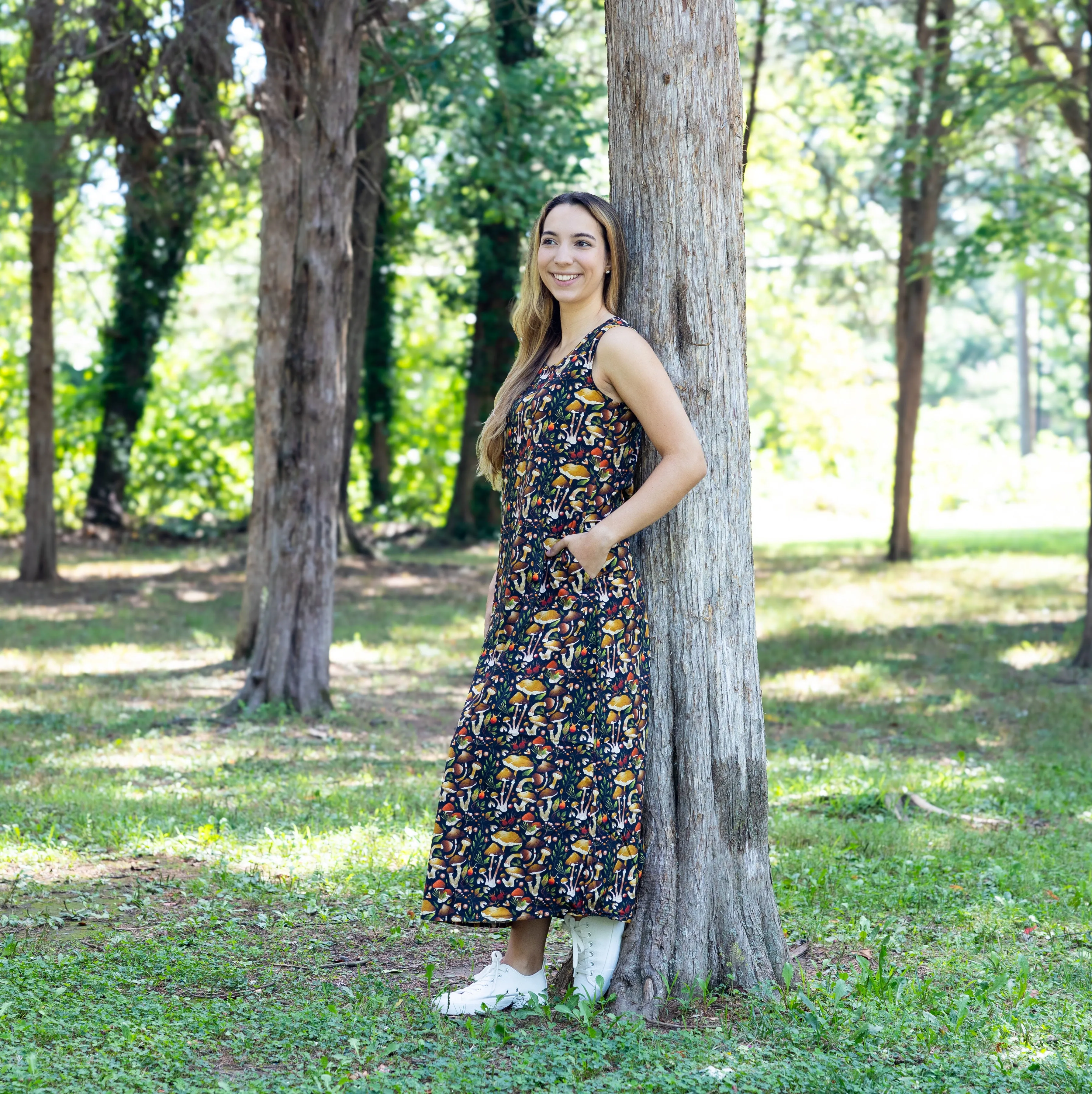 Mushroom Maxi Dress [FINAL SALE]