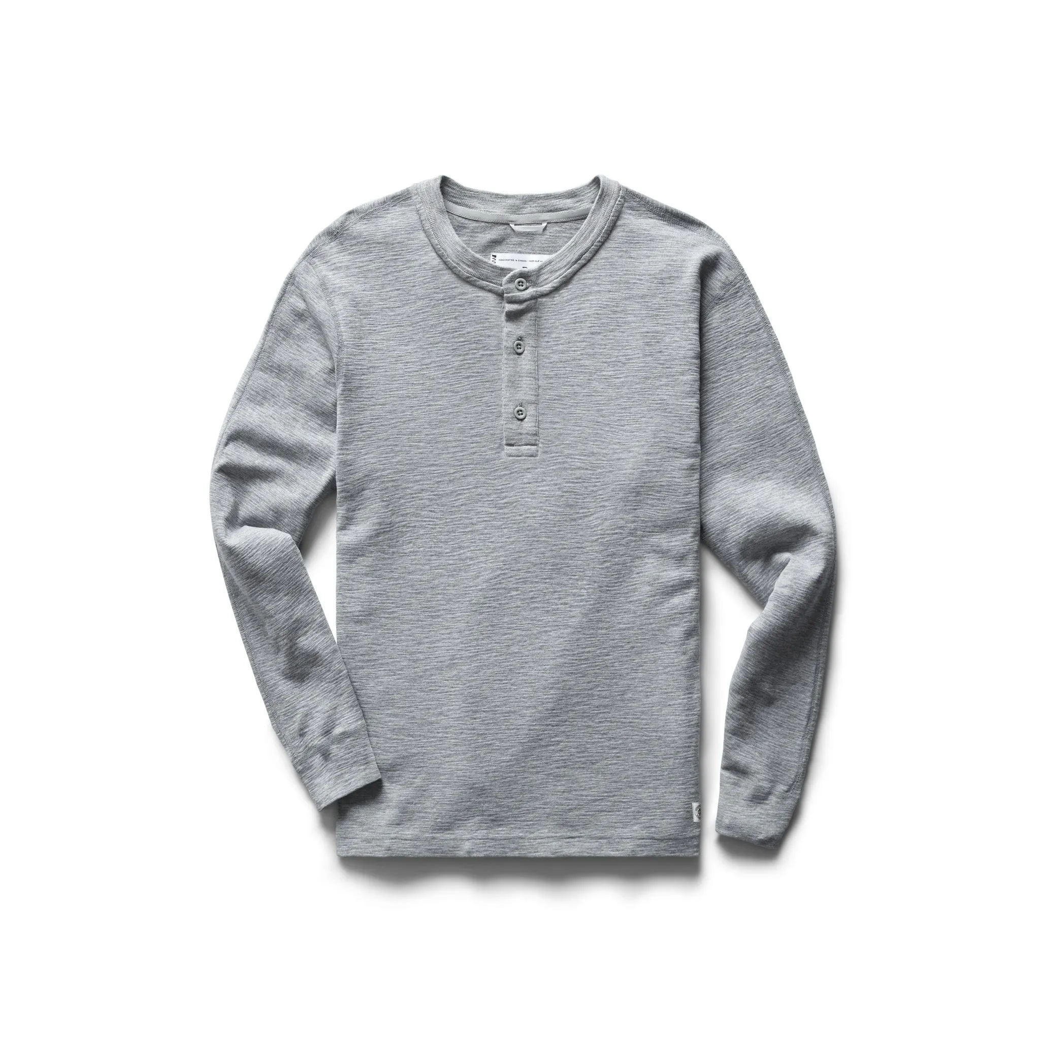 REIGNING CHAMP 1X1 SLUB LONG SLEEVE HENLEY - 3 COLORS