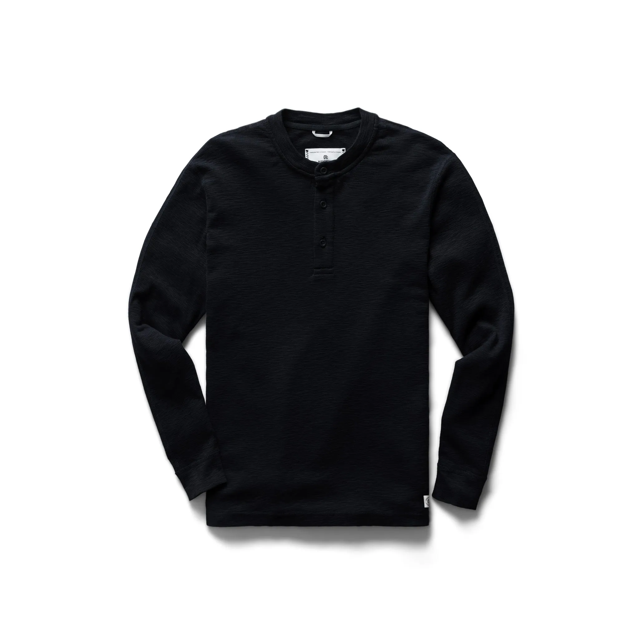 REIGNING CHAMP 1X1 SLUB LONG SLEEVE HENLEY - 3 COLORS