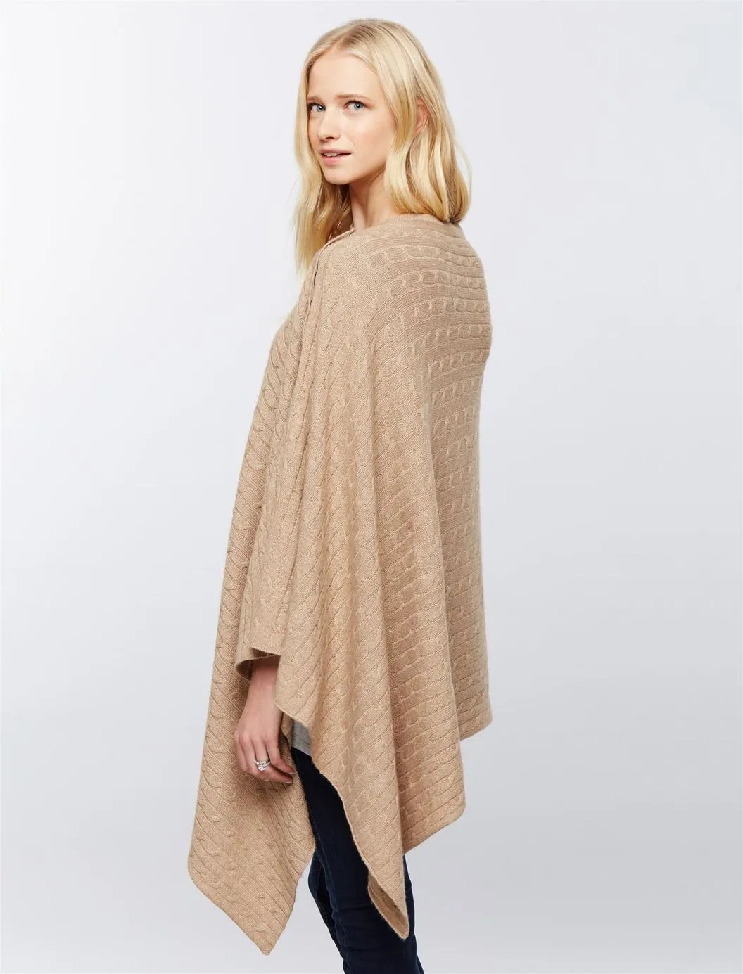 Seraphine Maternity & Nursing Cable Knit Shawl Caleb