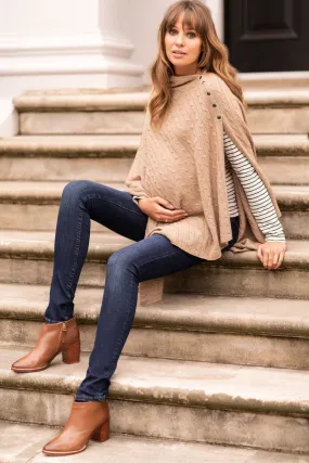 Seraphine Maternity & Nursing Cable Knit Shawl Caleb