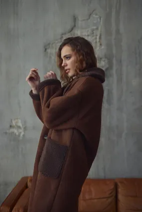 Uria coat AV3230 - Brown